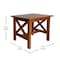 Flash Furniture Square 21.75 W, 21.75 L, Rubberwood (Parawood), Walnut LFS-4002-WAL-GG - alternate 10